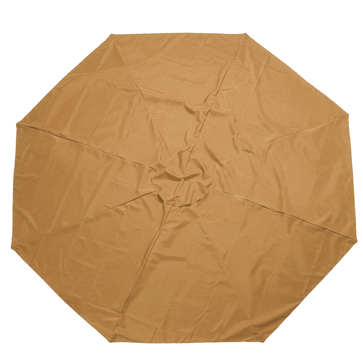 GREATT 3M Outdoor Umbrella Canopy Replacement Fabric Garden Parasol Roof for 8 Arm Sun Cover