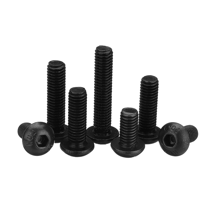 Suleve‚Ñ¢ M5CH8 50Pcs M5 10.9 Grade Carbon Steel Hex Socket Cap Head Screw 6-40Mm Optional Length - MRSLM