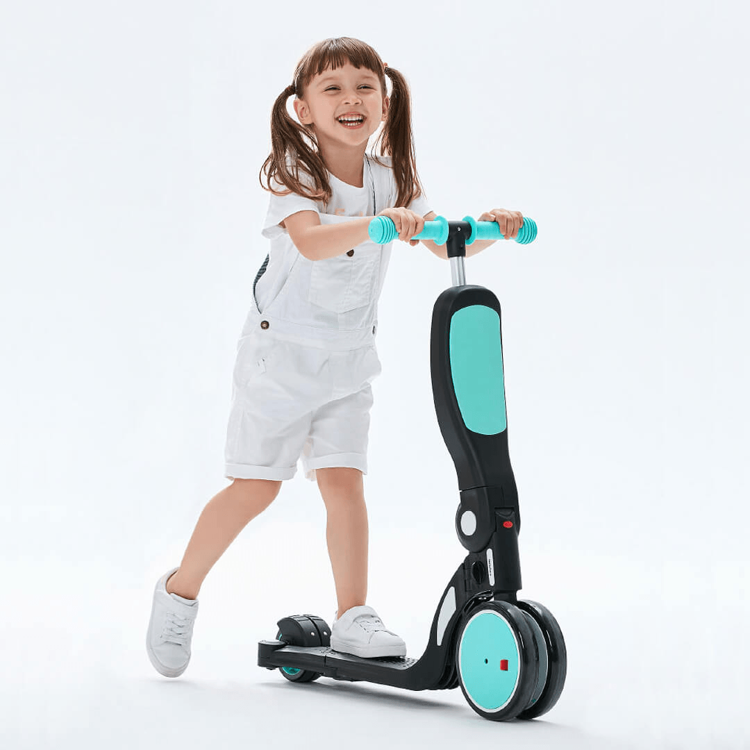 BEBEHOO 3-In-1 Adjustable Kids Scooter + Balance Bike +Walker Bicycle Balance Training Gifts for Aged 2-6