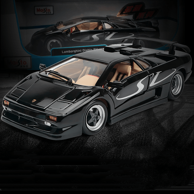 Meritor Figure Lamborghini Ghost Diablo Toy Car Modelsimulation Alloy Car Model