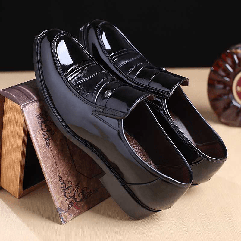 Men'S Casual Office Formal Work Oxfords Leather Shoes round Toe Business Dress