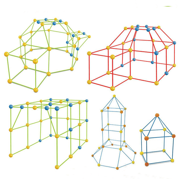 Ipree¬Æ Kids DIY Building Tent Creativity Intellectual Training Rockets Tunnels Tower Play Tent for Boys Girls Gift Outdoor Garden Home