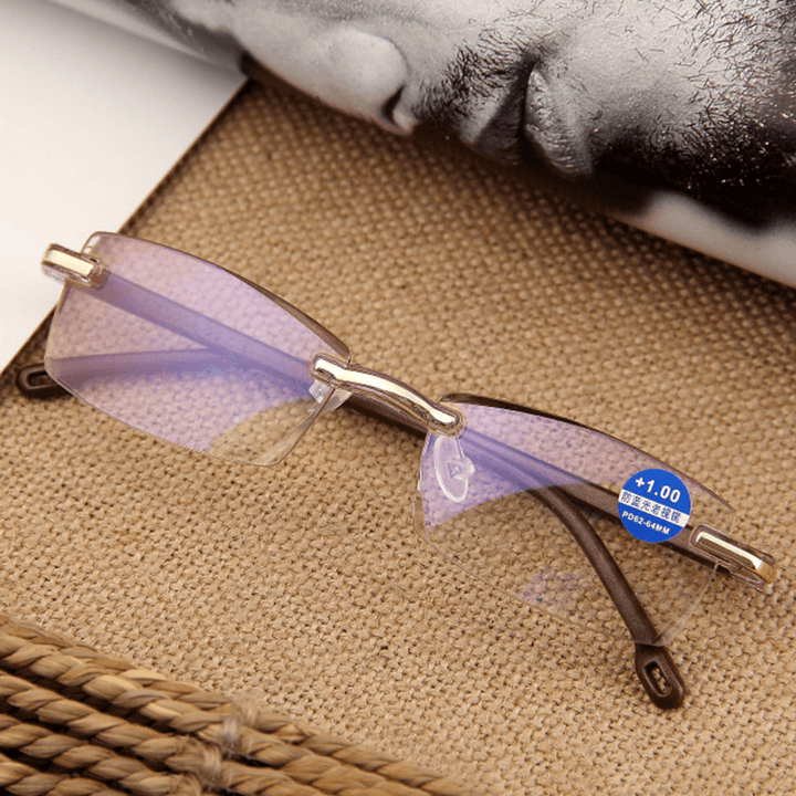 Women round Rimless Reader Reading Glasses