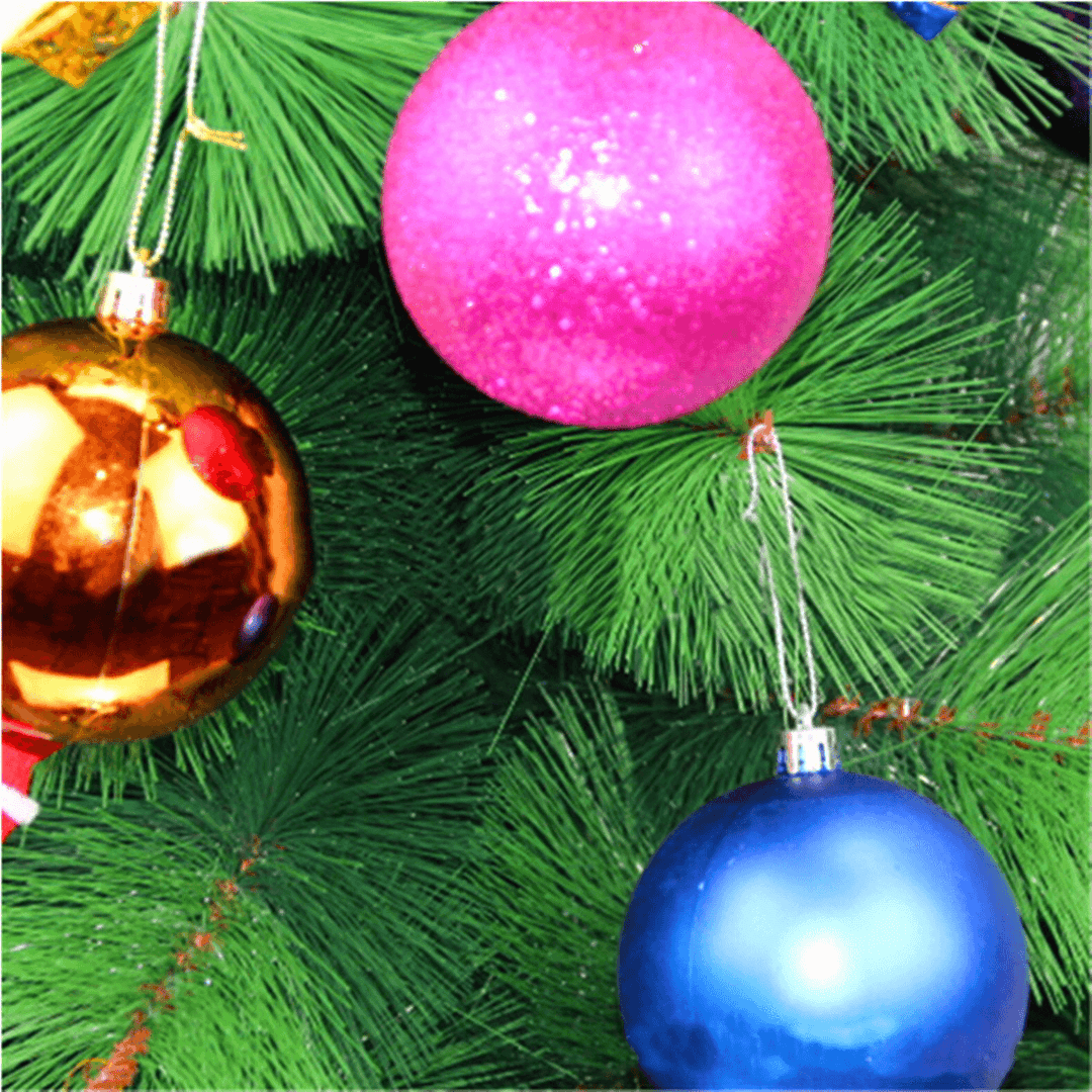 12Pcs 10Cm Christmas Xmas Tree Hanging Ball Daubles Christmas Tree Decoration