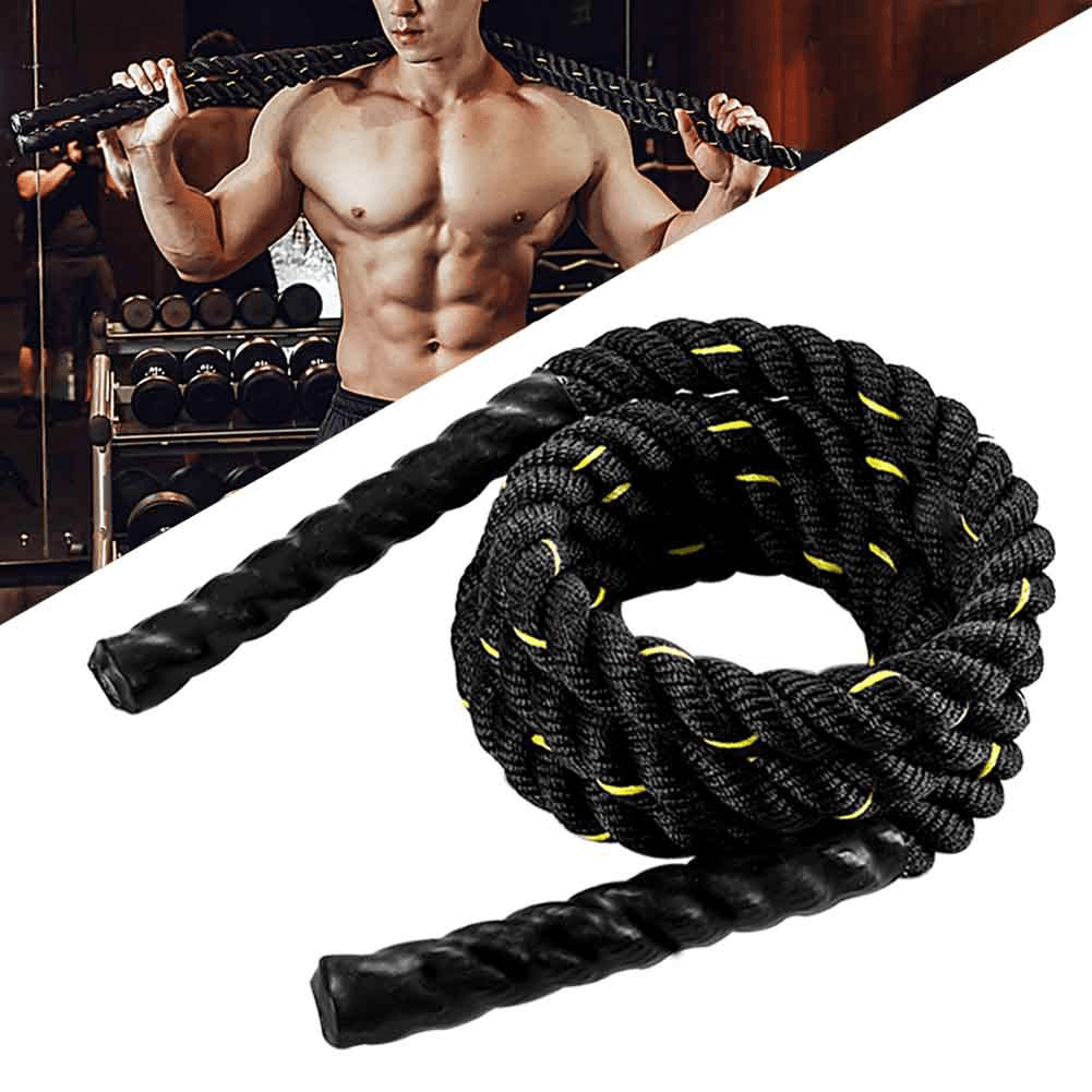 2.8/3M Exercise Training Rope Heavy Jump Ropes Adult Skipping Rope Battle Ropes Strength Muscle Building Fitness Gym Home - MRSLM