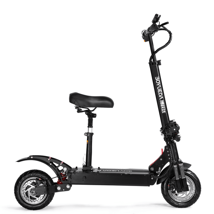 BOYUEDA Q7-2 28AH 52V 3200W Dual Motor Folding Electric Scooter 10Inch 60Km/H Top Speed 80-90Km Mileage Range Max Load 200Kg