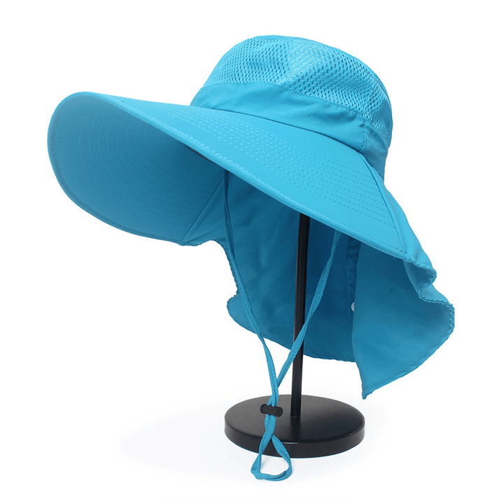 Hat Male Summer Sun Visor Fisherman Hat Outdoor Climbing Sun Hat Neck Guard Sun Hat Anti-Ultraviolet Fishing Hat