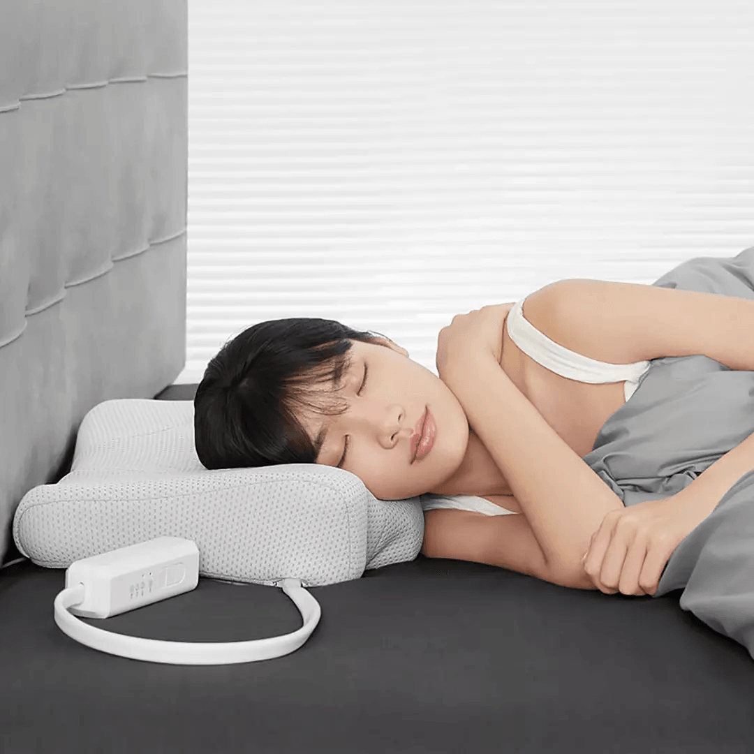 Lejia Multifunction Smart Sleep Traction Pillow from Technology Hot Compress Lift Massage Electric Adjustable for Neck Back Shoulder Care