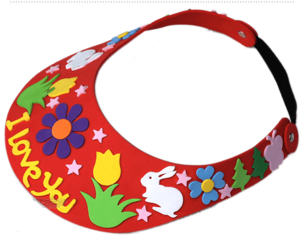 Holiday Handmade DIY Birthday Crown Sun Hat Glasses Eva Making Paste Painting Children Making Material Package