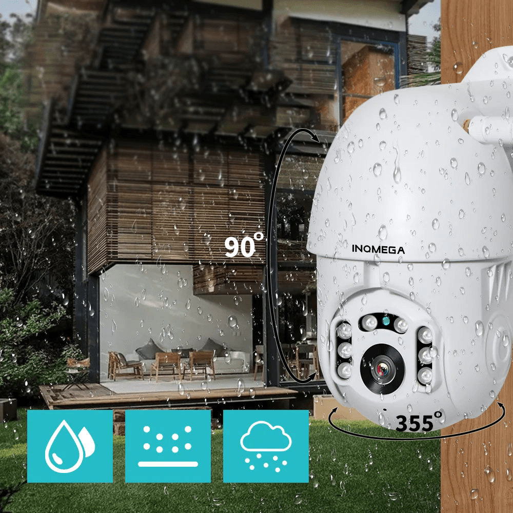 INQMEGA PTZ381 HD 1080P PTZ 360 ¬∞ Panoranic Waterproof IP Camera IR Night Version Two-Way Audio