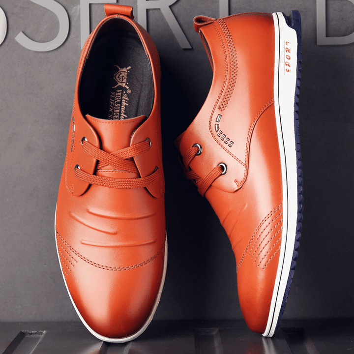 Men Non Slip Soft Casual Leather Shoes