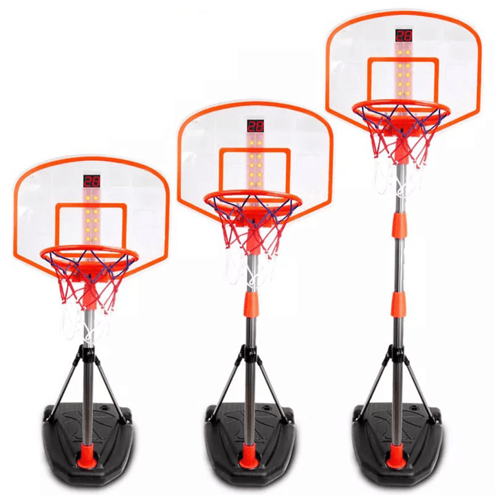 97-170Cm Kids Adjustable Basketball Hoop Stand Set Children Outdoor/Indoor Basketball Goal Sport Training Practice Accessories for Children&Teenager&Adult