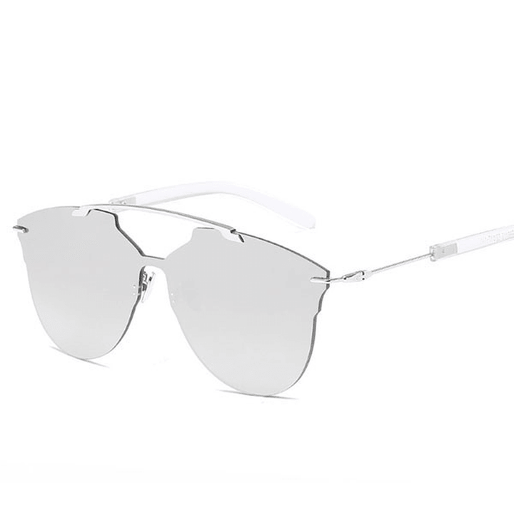 Men Women Thin Metal Frame Sunglasses Casual Outdoor Anti-Uv HD Eyeglaases