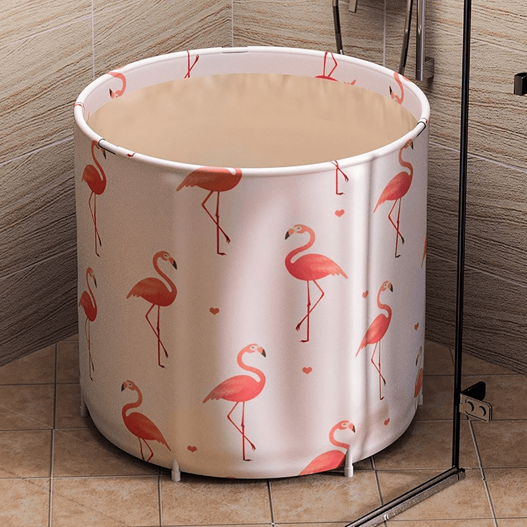 70X70Cm Portable PVC Folding Bathtub Water Spa Tub Bath Bucket Outdoor Bath Tub