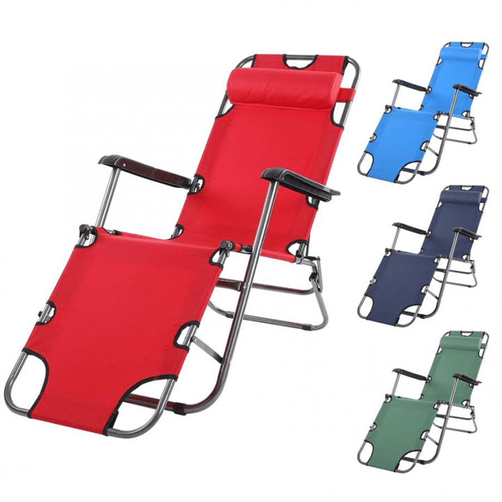 Portable Folding Sun Loungers Single Sofa Bed Office Noon Break Nap Leisure Bed Comfortable Beach Chaise Outdoor Camping Patio Lawn