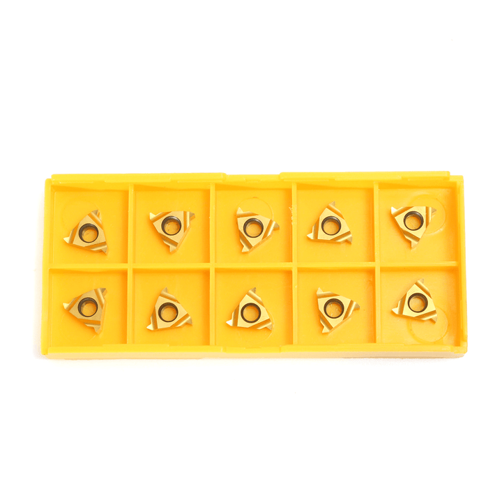 10Pcs 11ER A60 Carbide Inserts External Thread Turning Tool Holder Inserts External CNC Cutter