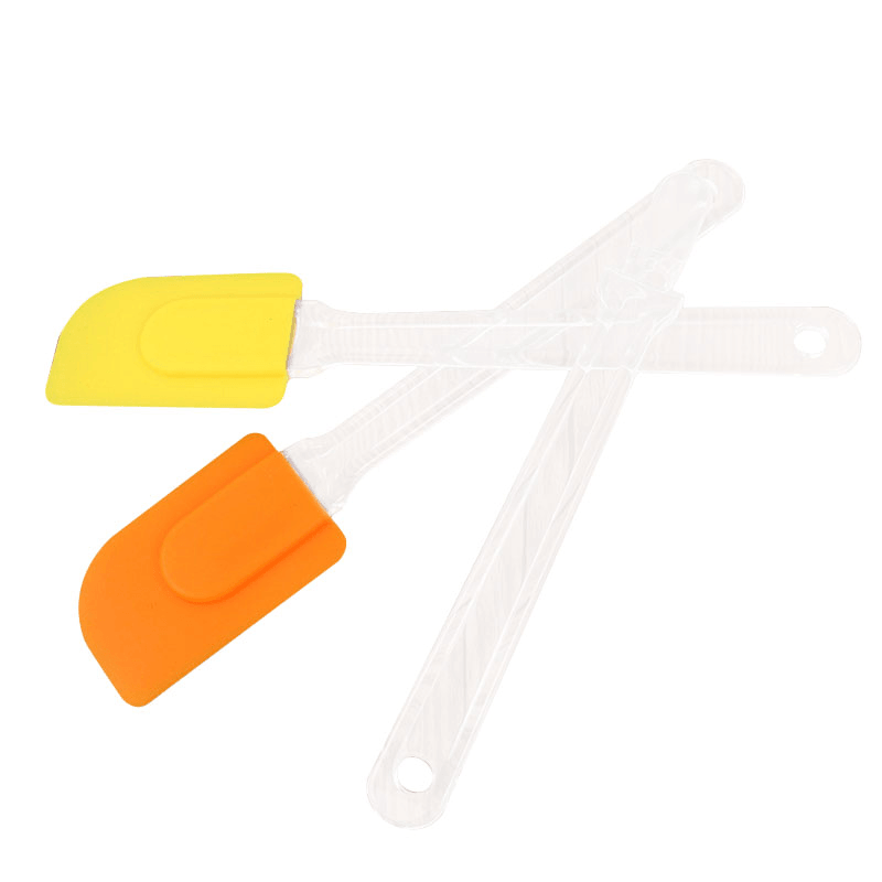 Silicone Scrapers Baking Scraper Cream Butter Handled Cake Spatula Cooking Cake Brushes Pastry Tool Food-Grade Silicone Spatula Kitchen Utensil Cream Blade Brush