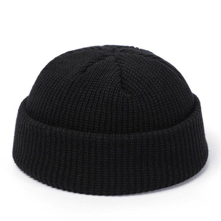 Knitted Hats for Women Skullcap Men Beanie Hat Winter Retro