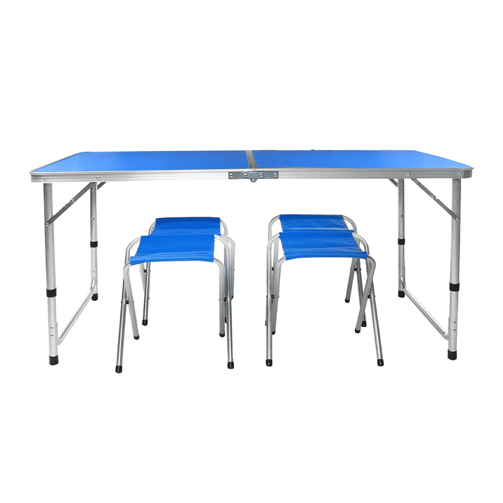 1.2M Blue Folding Table Portable Indoor Outdoor BBQ Picnic Party Camp Tables