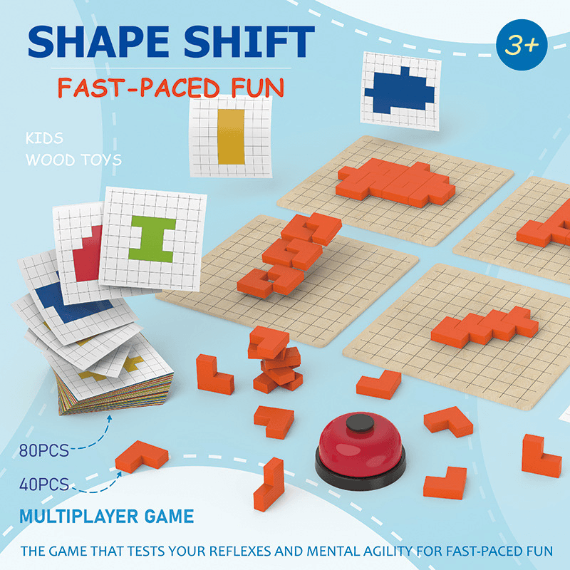 Shape Change Multiplayer Battle Game Parent-Child Table Game