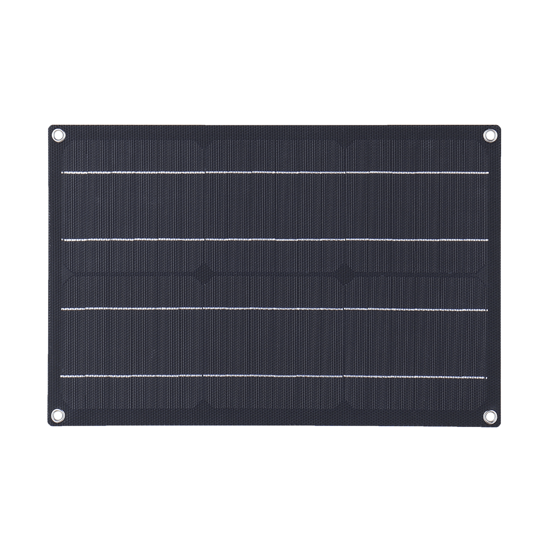 20W ETFE Solar Panel Field Vehicles Emergency Charger with 4 Protective Corners Single USB+DC