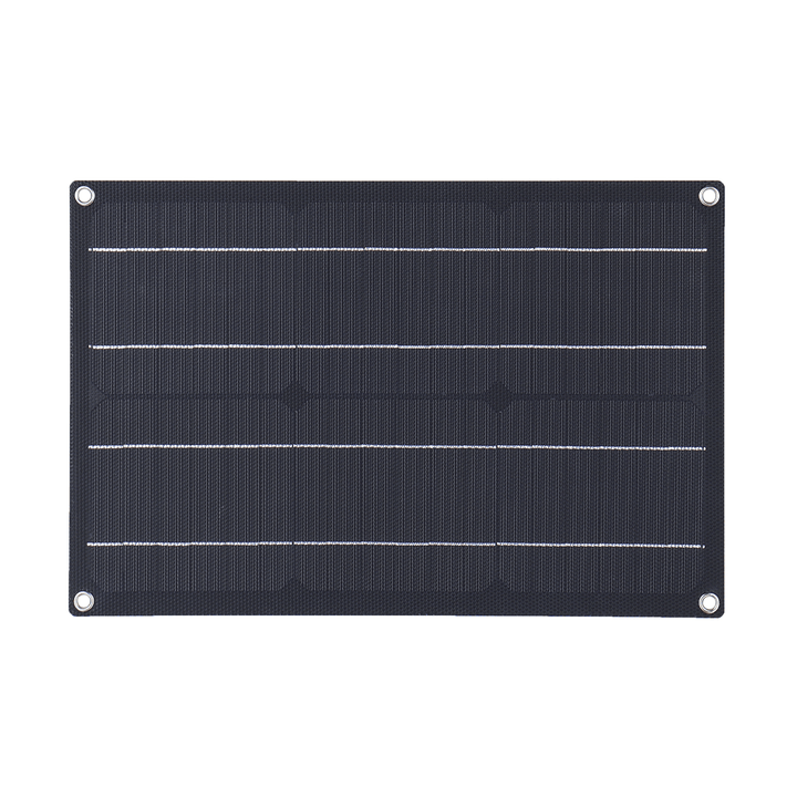 20W ETFE Solar Panel Field Vehicles Emergency Charger with 4 Protective Corners Single USB+DC