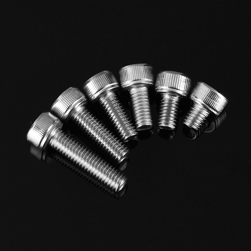 Suleve‚Ñ¢ M5SH1 60Pcs M5 Stainless Steel 6-20Mm Hex Socket Cap Head Screw Allen Bolt Assortment Kit