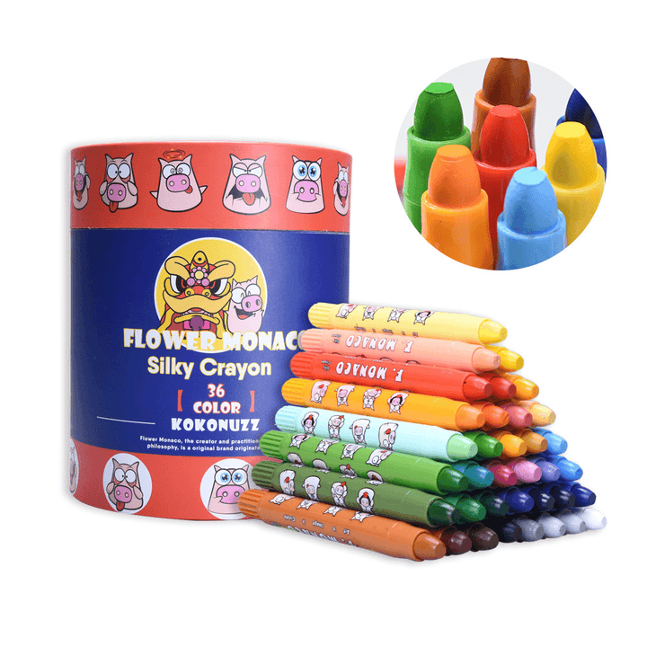 Washable Baby Rotating Mousse Crayon Set