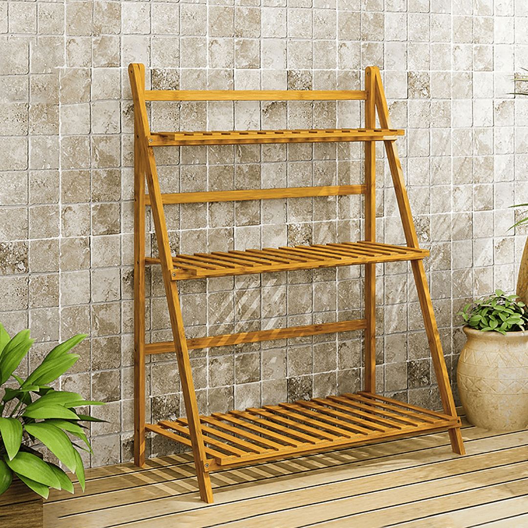 Mumaren NZ001 Multilayer Garden Storage Shelf Waterproof Antifouling with Safety Back Barrier Design Flower Stand - MRSLM