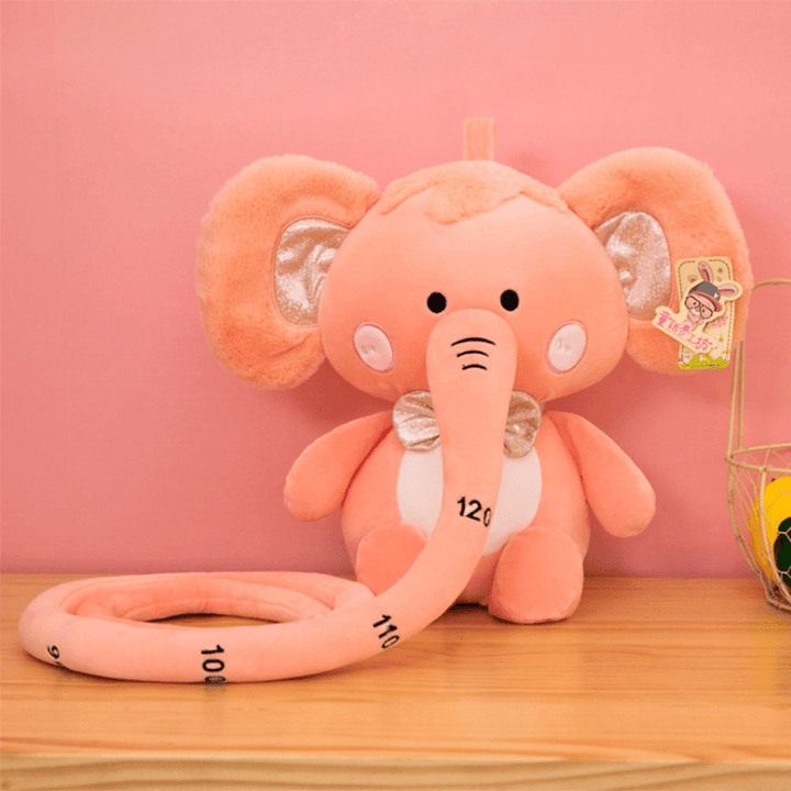 30/40/55CM Soft down Cotton Stuffed Plush Toy with Long Nose Height Ruler Function for Children'S Birthday Gifts