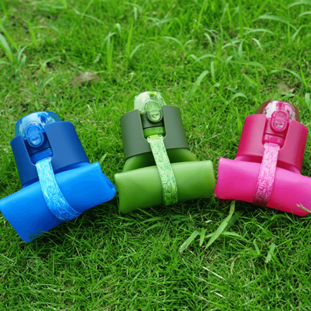 650Ml Silicone Collapsible Sports Water Bottle Folding Drink Water Fitness Riding Running Kettle