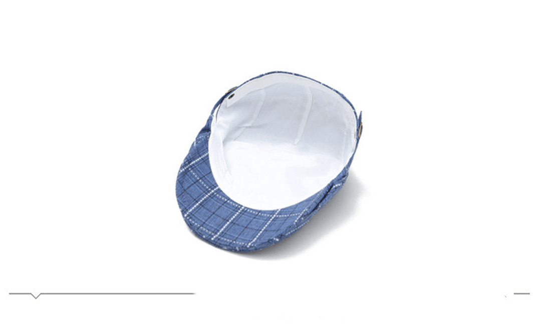 Peaked Cap Forward Cap Plaid Baseball Cap Visor Beret Sun Hat