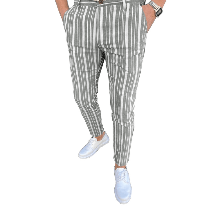 Summer New Men'S Fashion Striped Casual Pants