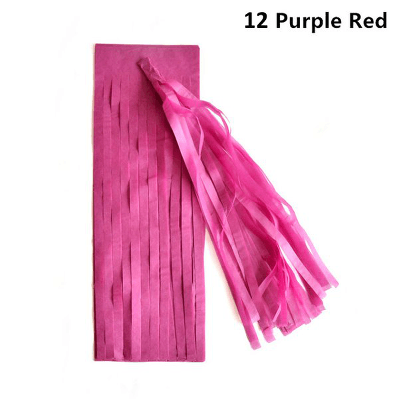 14 Inch Tissue Paper Tassel Garland Birthdays Party Decorations Event Gift Pack Balloon Accessoriess - MRSLM