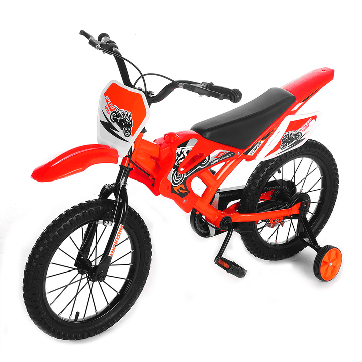 12 Inch Children Ride Beginners Moto Bike 4-Wheels Balance Training Motocross Bicycle Kids Ride on Toys for Boys Girls