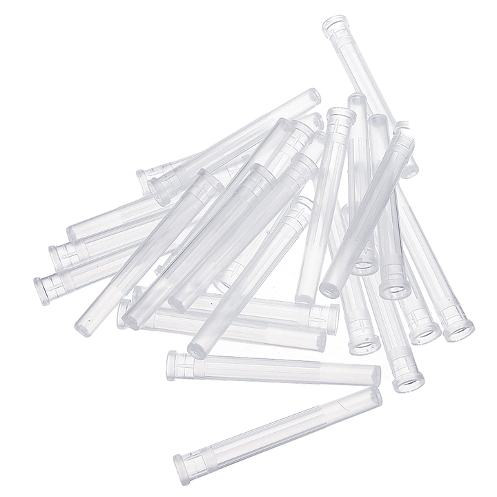 50Pcs/Set Dispensing Needle Kits Blunt Tip Syringe Needles Cap for Refilling and Measuring Liquids Industrial Glue Applicator