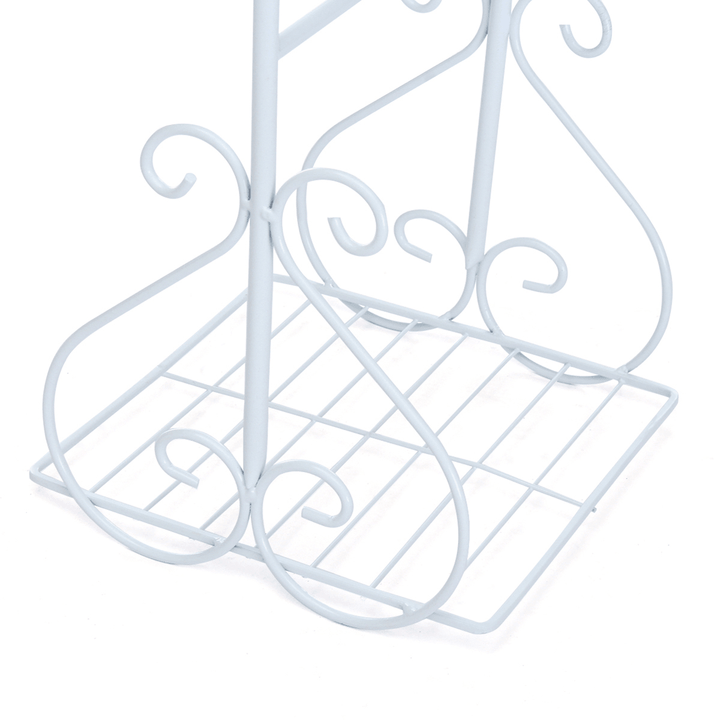 4 Tier Metal Shelves Flower Pot Plant Stand Plant Display Rack Holder Indoor Outdoor Home Garden Patio Decor