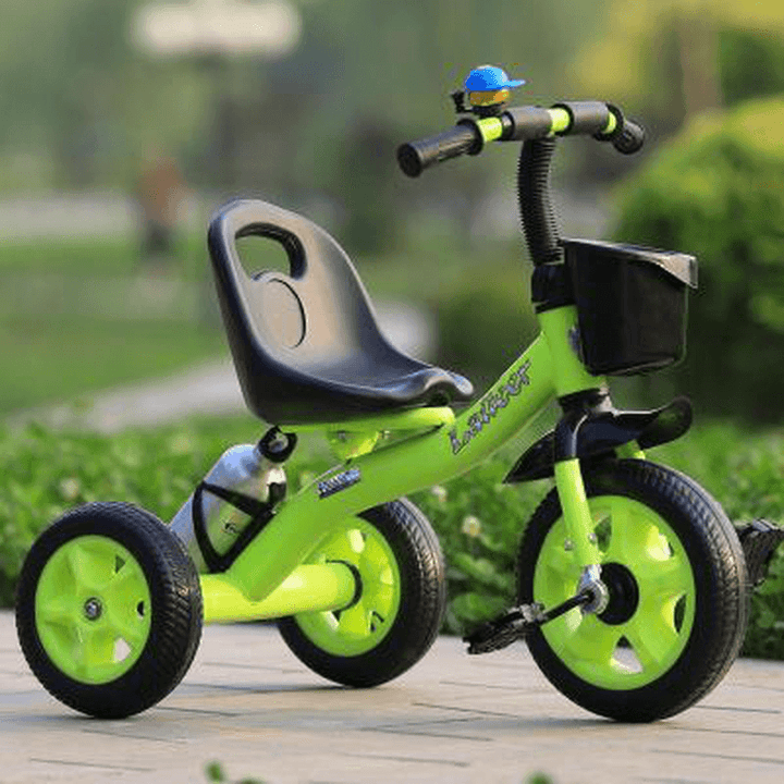 Laiteer 3 Wheel Kids Pedal Adjustable Tricycle for Aged 2-6 Children Toddler Balance Bike Balance Training with BasketÔºÜLarge Axle Wheel Gifts