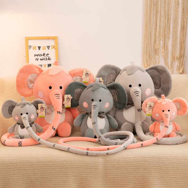 30/40/55CM Soft down Cotton Stuffed Plush Toy with Long Nose Height Ruler Function for Children'S Birthday Gifts - MRSLM