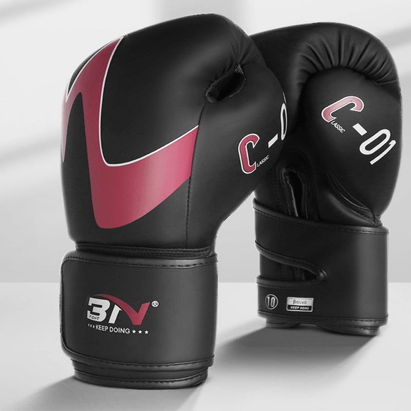 10/12 OZ PU Sports Boxing Gloves Adult Men and Women Fight Sanbag Fighting Trainning Rubber Breathable Thickened