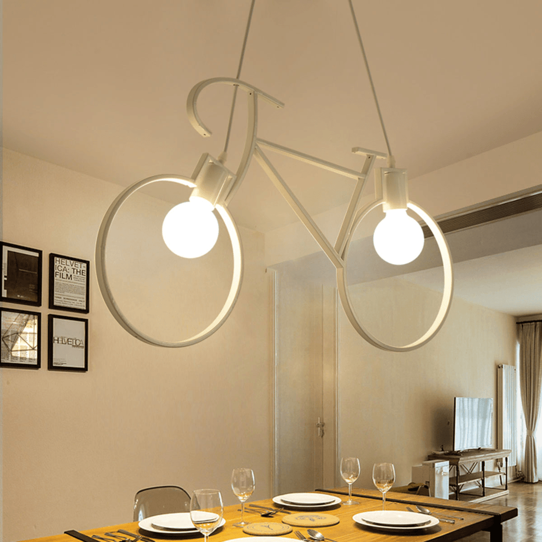 Modern Industrial Iron Bicycle Children Bedroom Decorations Chandelier Loft Ceiling Light - MRSLM