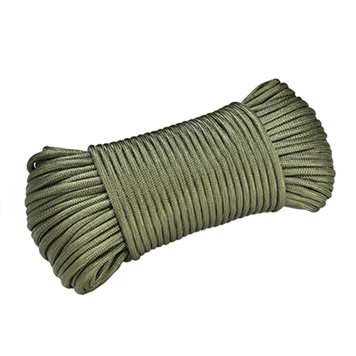 31M/Roll Multifunctional 10 Strand Cores Paracord Dia.4Mm Outdoor Camping Hiking Climbing Survival Parachute Cord Lanyard Tent Rope Clothesline - MRSLM