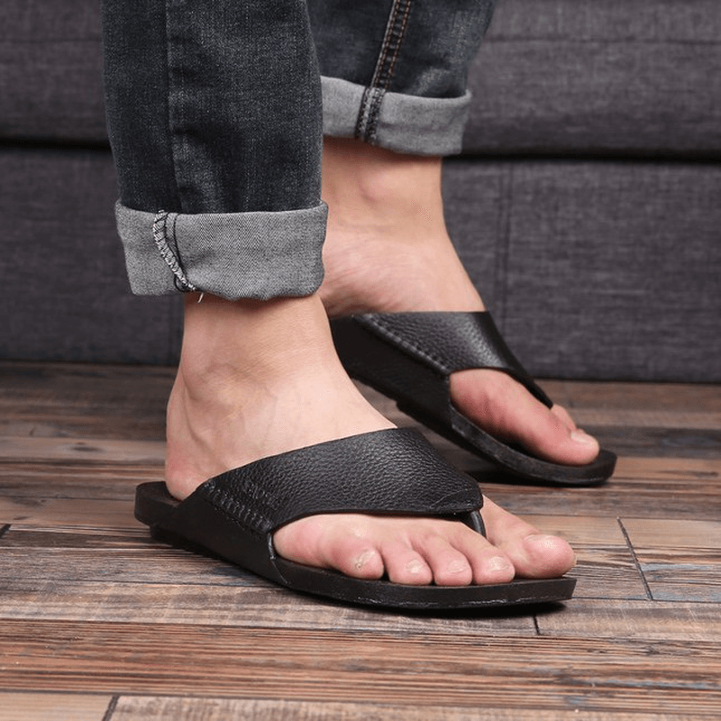 Men Casual Home Indoor Slip on Slippers