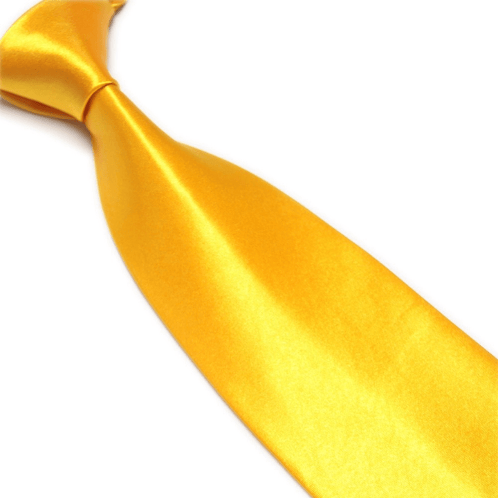 Men'S Imitation Silk Solid Color Wide Tie Knot Wedding Banquet Bright