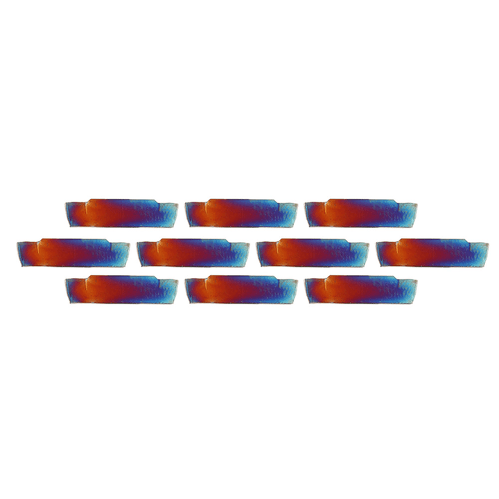 Drillpro 10Pcs HRC45 Blue Nano MGMN200-G 2Mm Carbide Insert for MGEHR/MGIVR Turning Tool Holder