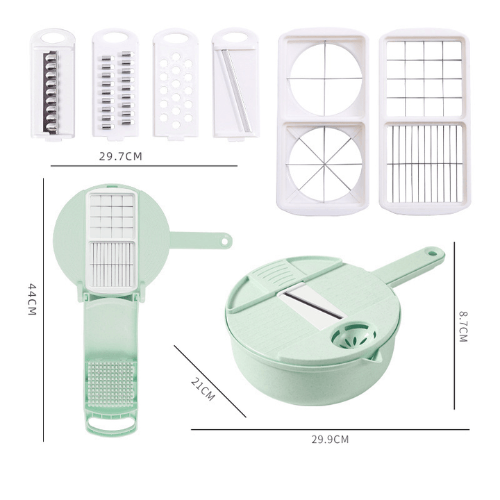 9 in 1 Multifunctional Easy Food Chopper Cutter Vegetable Cutter Blender Chopper Slicer