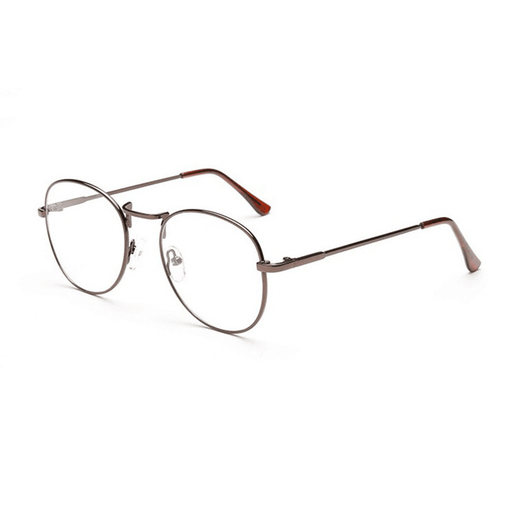 Mens Women Lightweight round Frame Fake Glasses - MRSLM