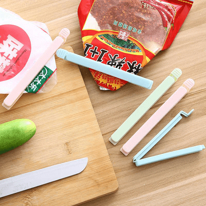 5 PCS Portable New Kitchen Storage Food Snack Seal Sealing Bag Clips Sealer Clamp Plastic Tool Kitchen Accessories Bag Clips