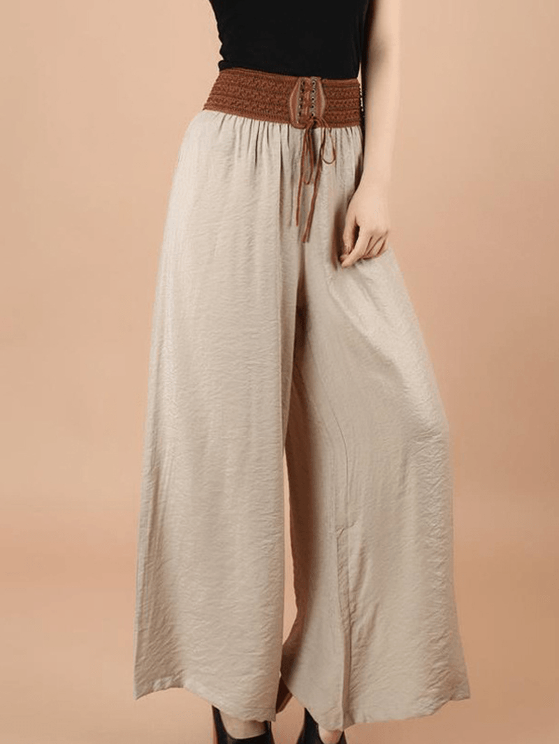 Drawstring High Waist Pants