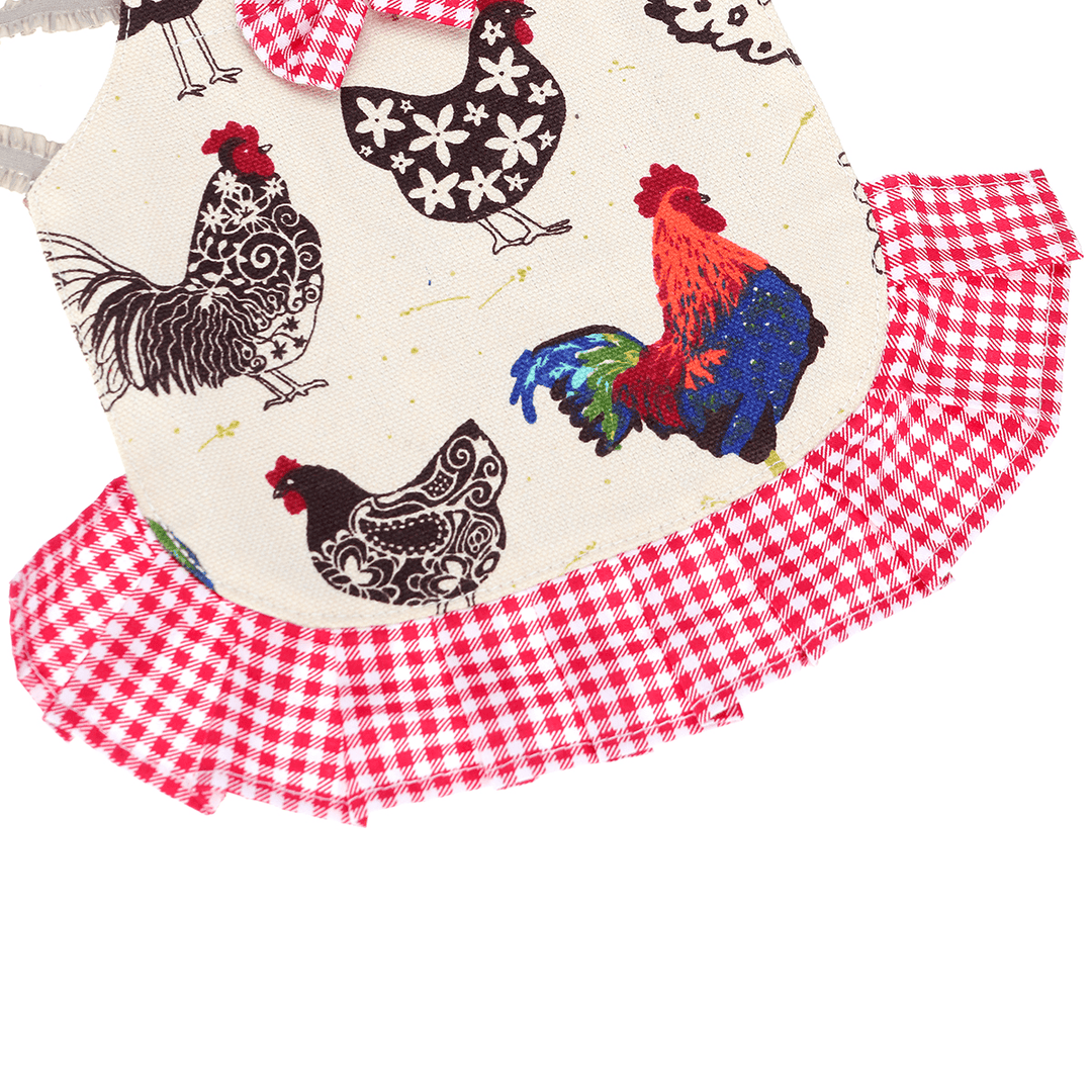 Chicken Hen Figure Saddle Apron Feather Wing Back Cotton Warm Jacket Protection Aprons